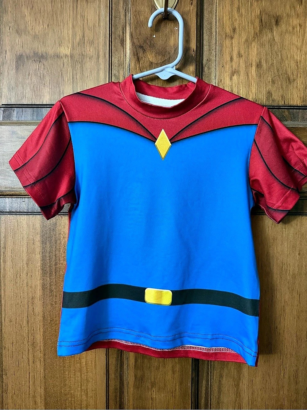 Prince John sleeping beauty, Disney costume Tee in Blue & Red Custom